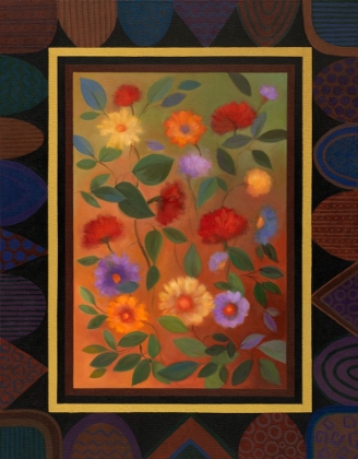Picture of ART DECO BORDERED DAISIES
