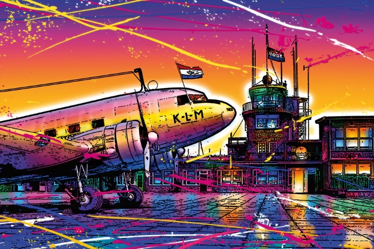 Picture of C005 COLORFUL CITYVIEW OF AIRPORT SCHIPHOL
