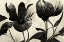 Picture of B046 FLOWERS BLACK WHITE