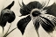 Picture of B057 FLOWERS BLACK WHITE