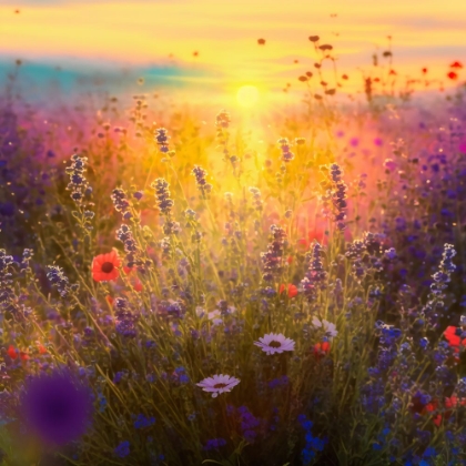 Picture of H001 FLOWERING FIELDS