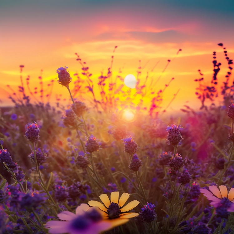 Picture of H005 FLOWERING FIELDS