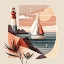 Picture of MID CENTURY COASTAL SCENES 23