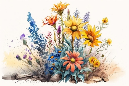 Picture of WATERCOLOR WILDFLOWERS 3