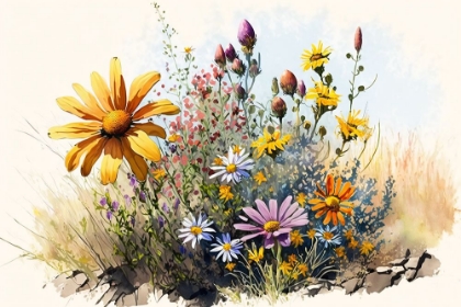 Picture of WATERCOLOR WILDFLOWERS 4