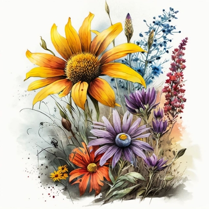 Picture of WATERCOLOR WILDFLOWERS 11