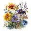 Picture of WATERCOLOR WILDFLOWERS 12