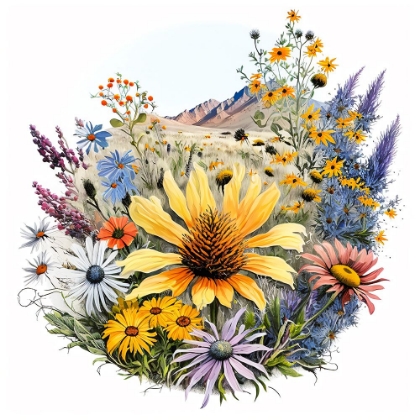 Picture of WATERCOLOR WILDFLOWERS 14
