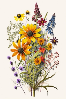 Picture of WATERCOLOR WILDFLOWERS 19