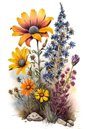 Picture of WATERCOLOR WILDFLOWERS 23