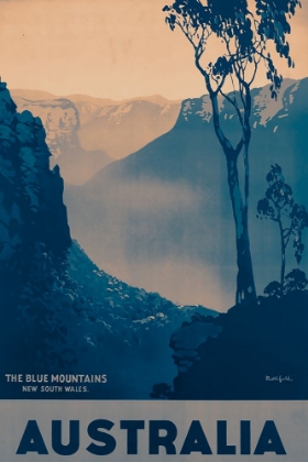 Picture of AUSTRALIA TRAVEL POSTER THE BLUE MOUNTAINS