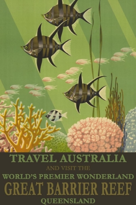 Picture of AUSTRALIA TRAVEL POSTER GREAT BARRIER REEF