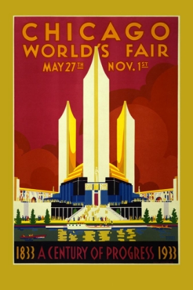 Picture of CHICAGO 1933 WORLDS FAIR VINTAGE POSTER