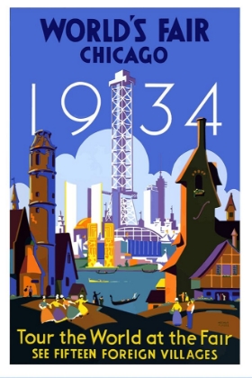 Picture of CHICAGO WORLDS FAIR 1934 POSTER