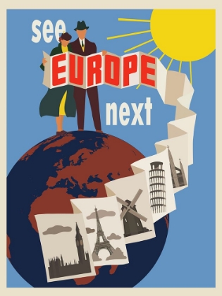 Picture of EUROPE TRAVEL POSTER