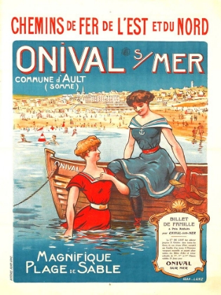 Picture of ONIVAL SUR MER-FRENCH VINTAGE POSTER