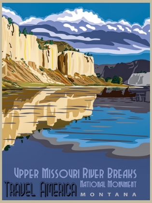 Picture of MISSOURI RIVER MONTANA TRAVEL POSTER