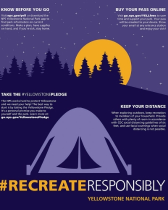 Picture of RECREATE RESPONSIBLY CAMPING POSTER