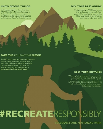 Picture of RECREATE RESPONSIBLY OUTDOORS POSTER