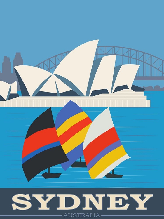 Picture of SYDNEY AUSTRALIA TRAVEL POSTER