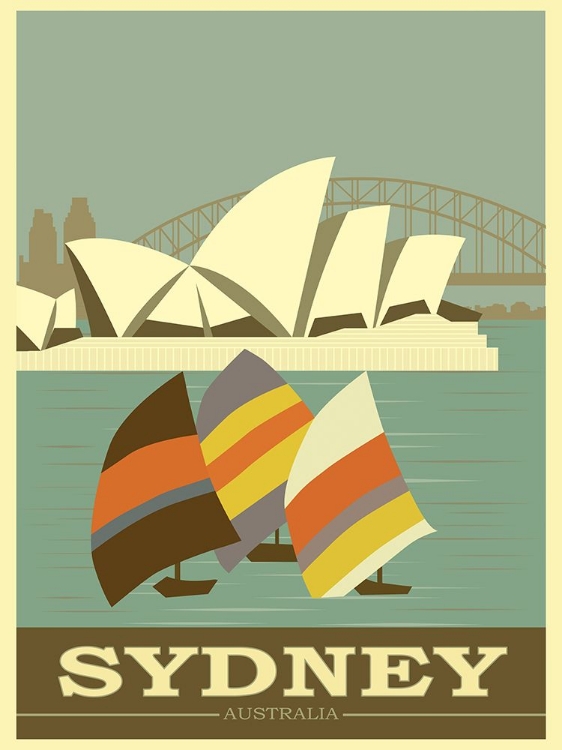 Picture of SYDNEY AUSTRALIA TRAVEL POSTER