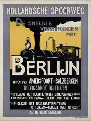 Picture of TRAIN TRAVEL VINTAGE POSTER