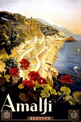Picture of AMALFI VINTAGE TRAVEL POSTER