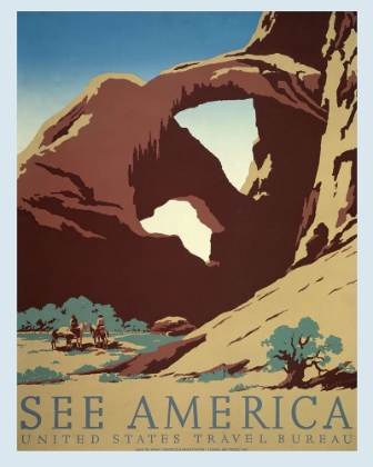 Picture of AMERICA VINTAGE TRAVEL POSTER