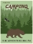 Picture of VINTAGE FOREST CAMPING BEAR POSTER