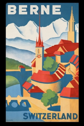 Picture of VINTAGE SWISS TRAVEL POSTER