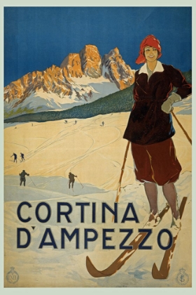Picture of CORTINA DAMPEZZO ITALY TRAVEL POSTER