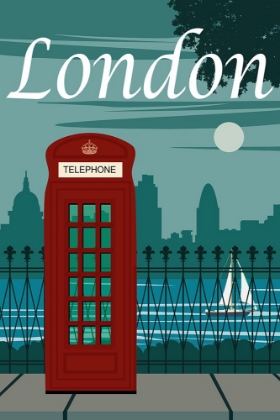 Picture of LONDON VINTAGE TRAVEL POSTER