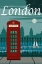 Picture of LONDON VINTAGE TRAVEL POSTER