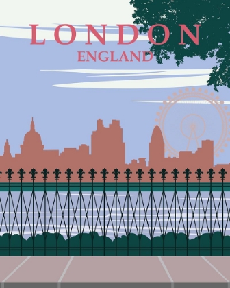 Picture of LONDON VINTAGE TRAVEL POSTER
