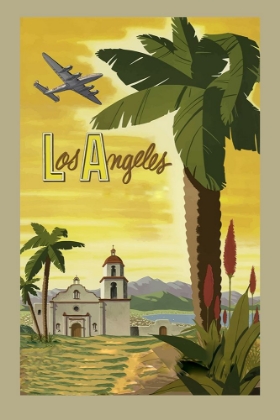 Picture of VINTAGE TRAVEL POSTER LOS ANGELES