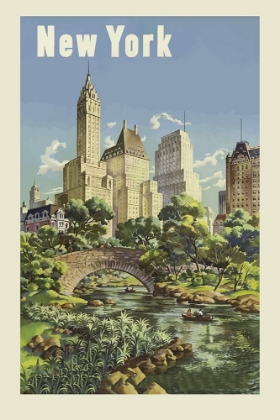 Picture of VINTAGE TRAVEL POSTER NEW YORK
