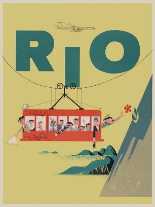 Picture of RIO BRAZIL VINTAGE TRAVEL POSTER