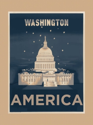 Picture of WASHINGTON DC TRAVEL POSTER