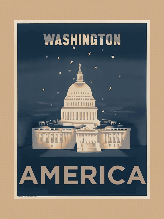 Picture of WASHINGTON DC TRAVEL POSTER