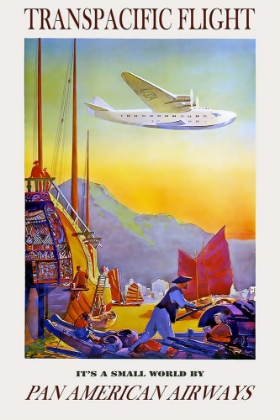 Picture of TRANSPACIFIC AIR TRAVEL POSTER
