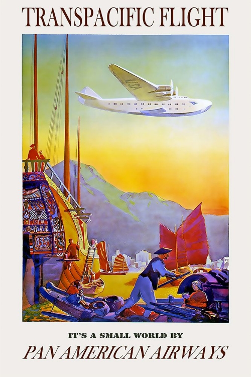 Picture of TRANSPACIFIC AIR TRAVEL POSTER