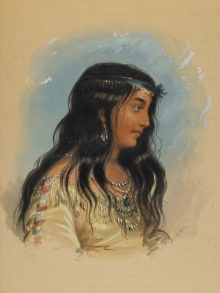 Picture of A YOUNG WOMAN OF THE FLAT HEAD TRIBE