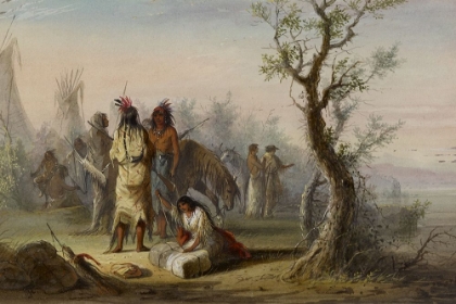 Picture of AN INDIAN CAMP