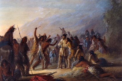 Picture of ATTACK BY CROW INDIANS