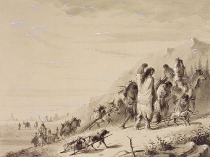 Picture of PAWNEE INDIANS MIGRATING
