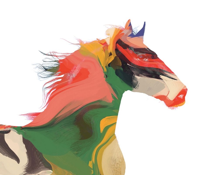 Picture of COLOR WRAPPED HORSE I