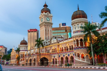 Picture of KUALA LUMPUR- WEST MALAYSIA. SULTAN ABDUL SAMAD BUILDING AND ITS CLOCK TOWER IN MERDEKA SQUARE.
