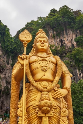 Picture of KUALA LUMPUR- WEST MALAYSIA. BATU CAVES. THE WORLDS TALLEST STATUE OF MURUGAN- A HINDU DEITY