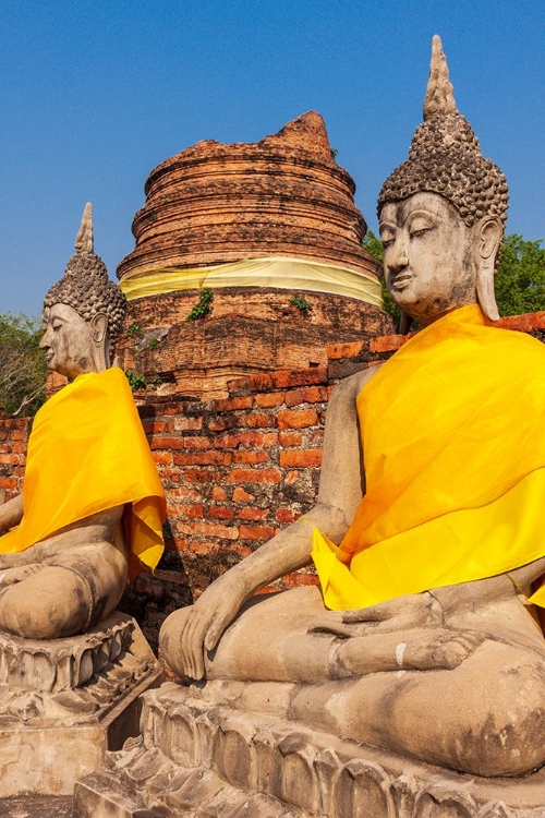 Picture of THAILAND- AYUTTHAYA. WAT PHRA SI SANPHET. BUDDHA STATUES.