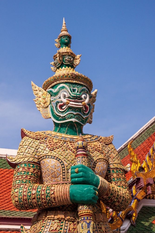 Picture of THAILAND- BANGKOK. YAKSHA- DEMON DEPICTED IN THE RAMAYANA- GUARDING WAT PHRA KAEW